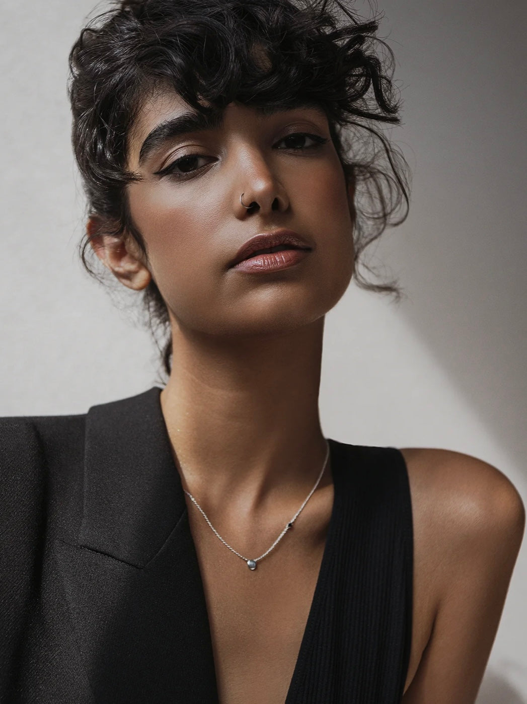 Collier pastille + spinelle Argent 925 Fait main à Montréal Maksym Joaillerie COLPA