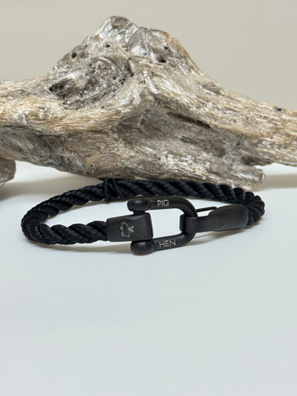 Bracelet Lobster Black-Black Fait à la main à Amsterdam Pig & Hen Lobster Larry
