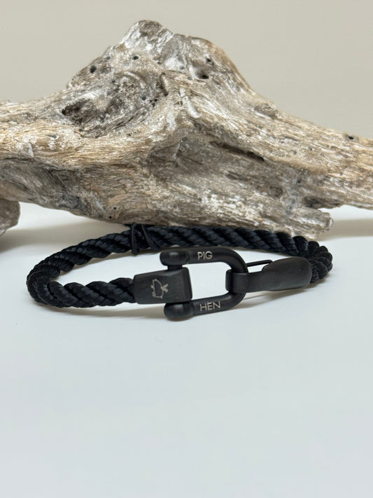 Bracelet Lobster Black-Black Fait à la main à Amsterdam Pig & Hen Lobster Larry