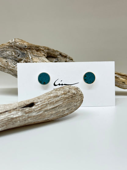 Boucles Béton-Argent-Turquoise CATRIE NJ140 Montréal boucles Catrie NJ14S