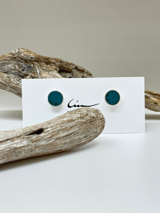 Boucles Béton-Argent-Turquoise CATRIE NJ140 Montréal boucles Catrie NJ14S