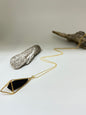 Collier Lumia Shungite et Argent plaqué or 14 carats Saraswati Lumia N-LUGS