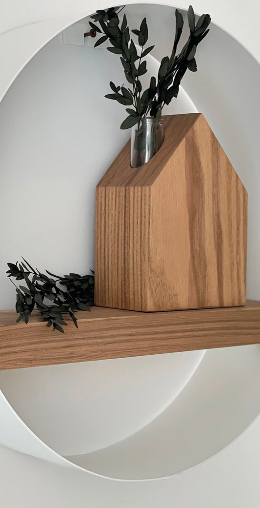 Vase Casa Fait main au QuébecFait main au Québec Noir & Bois Vasa Casa