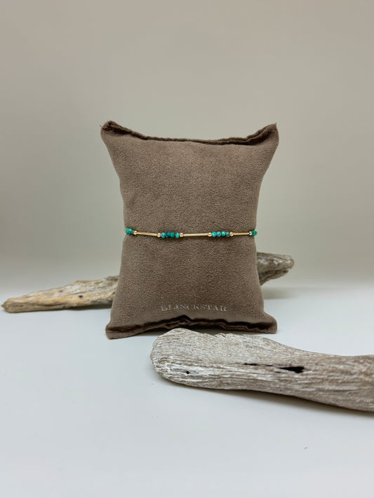 Bracelet Turquoises Gold Filled fait à la main à Amsterdam Blinckstar 251A37