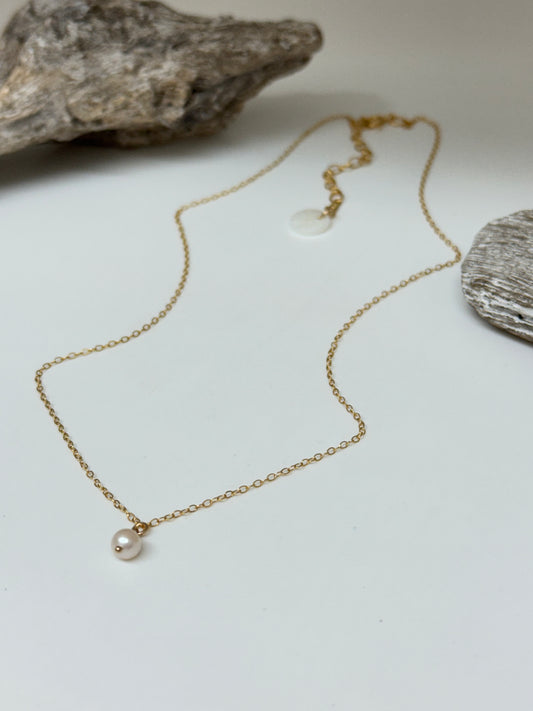 Collier Perle mini solo fait à la main à Amsterdam Blinckstar perle solo