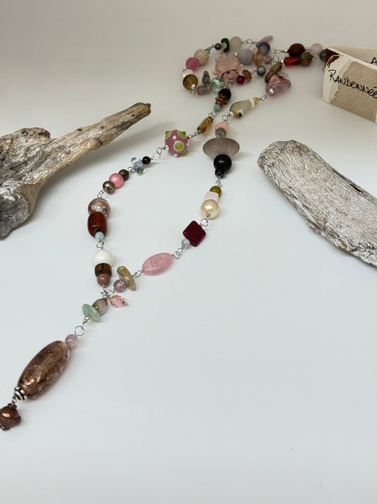 Collier Randonnée semi-précieuse Fait main à Montréal
