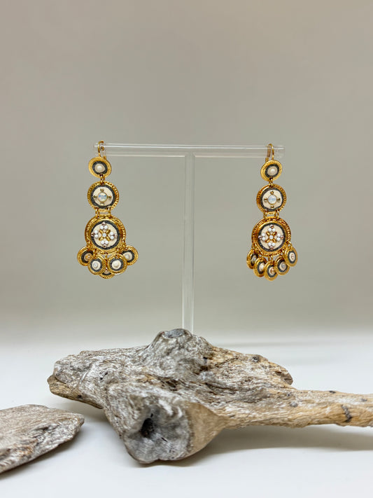 Boucles d'oreille Asequin longue Bijoux Produite à Marseille Gas bijoux Asequin longue