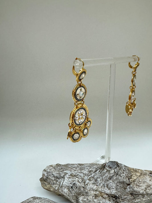 Boucles d'oreille Asequin longue Bijoux Produite à Marseille Gas bijoux Asequin longue