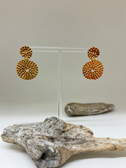 Boucles d'oreille Torsade Créole Bijoux Produite à Marseille Gas bijoux Torsade Créole