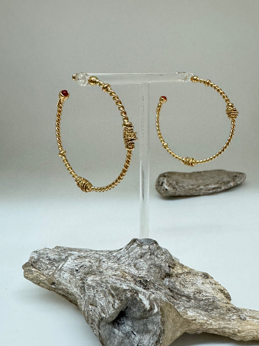 Boucles d'oreille Torsade Créole Bijoux Produite à Marseille