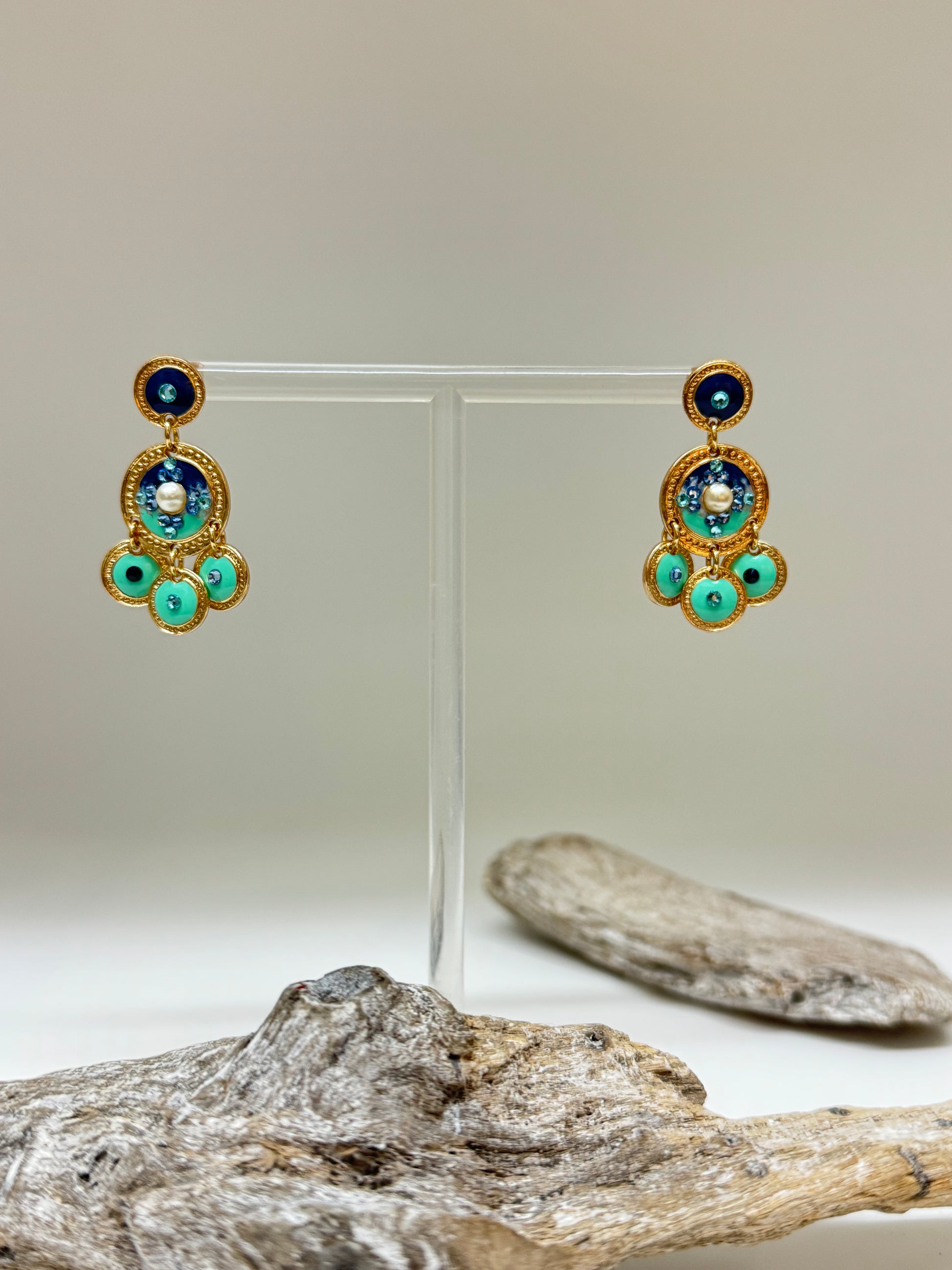 Boucles d'oreille Asequin moyenne Bijoux Produite à Marseille Gas bijoux Asequin longue