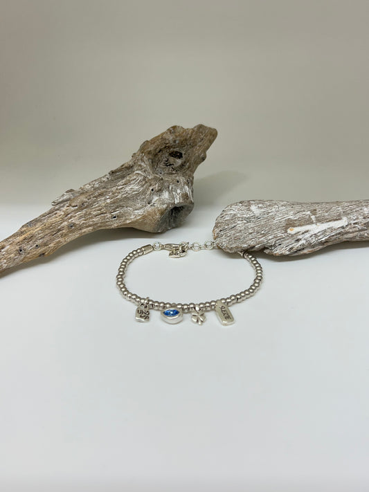 Bracelet Waiting 4 U blue Fait main Artisans d'Espagne Uno de 50 PUL2255