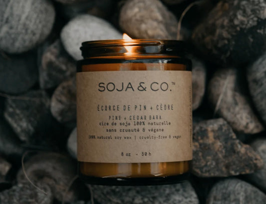 Bougie | Écorce de pin + Cèdre 4 oz Soja & co Bougie | Écorce de pin + Cèdre 4 oz