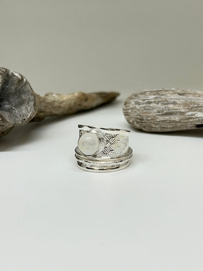 Bague Argent 925 Pierre de lune  Galerie LoLy Bague Argent Pierre de lune