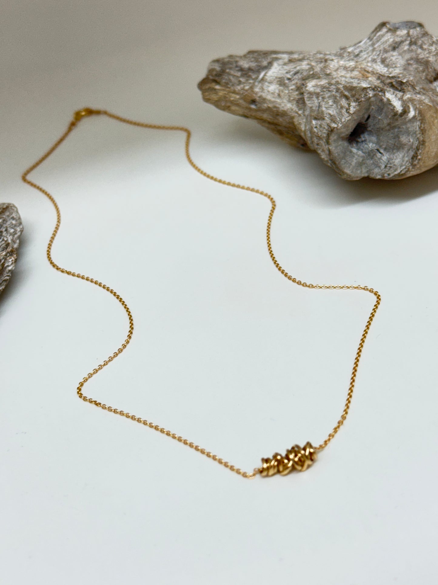 Collier Twist Necklace-mini Gold fill Dianne Rodger Neck-mini Gold fill