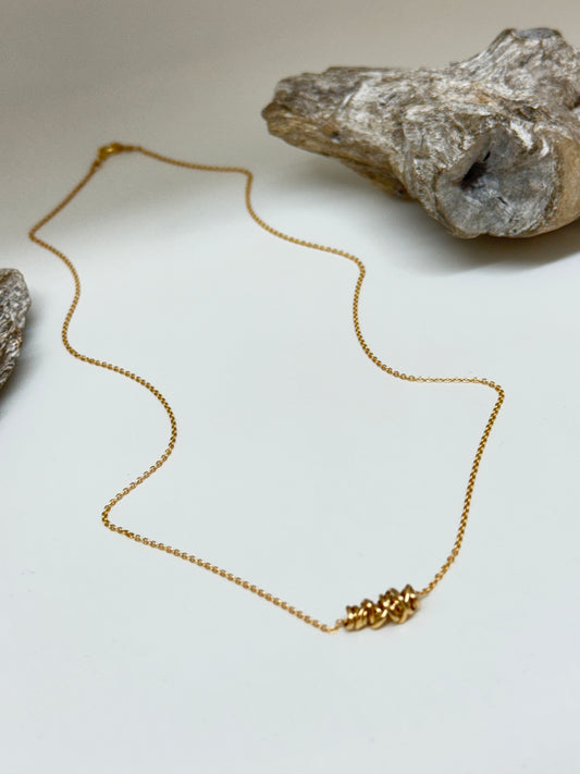 Collier Twist Necklace-mini Gold fill Dianne Rodger Neck-mini Gold fill