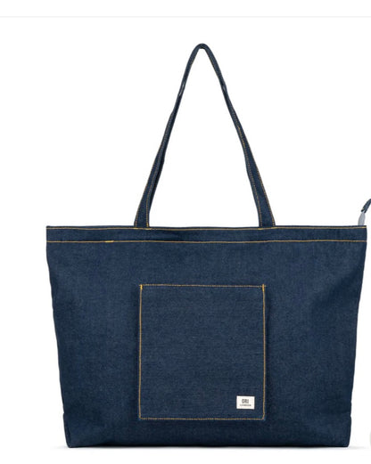 Portobello Denim en coton délavé foncé noir Ori London Portobello Denim