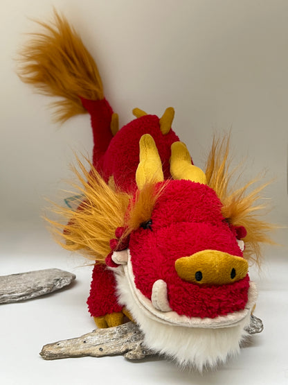 Festival dragon dessinée à Londres Jellycat Festival dragon CEL2D 