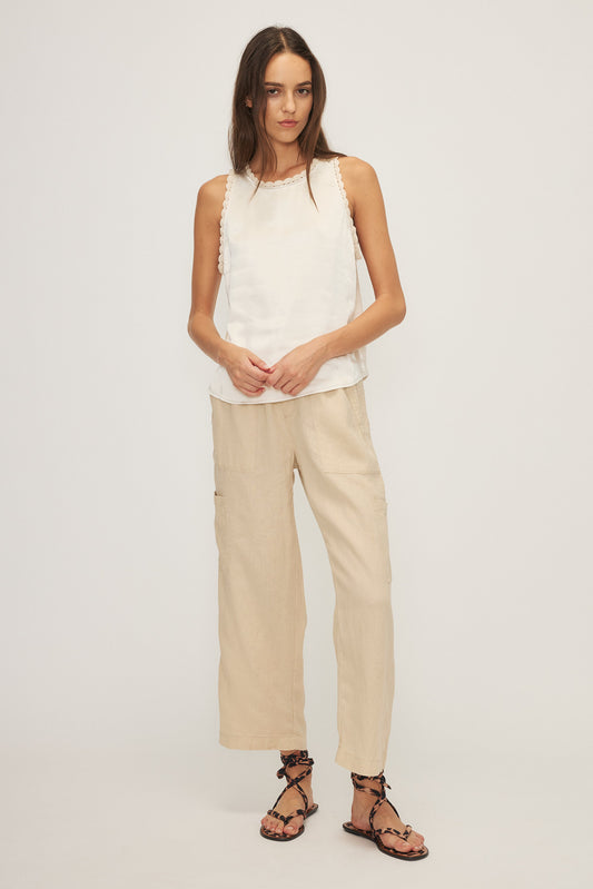 Pantalon James 100% lin dessiné à Montréal Mélissa Nepton Pantalon James 100% lin Mélissa Nepton SP2544640LI