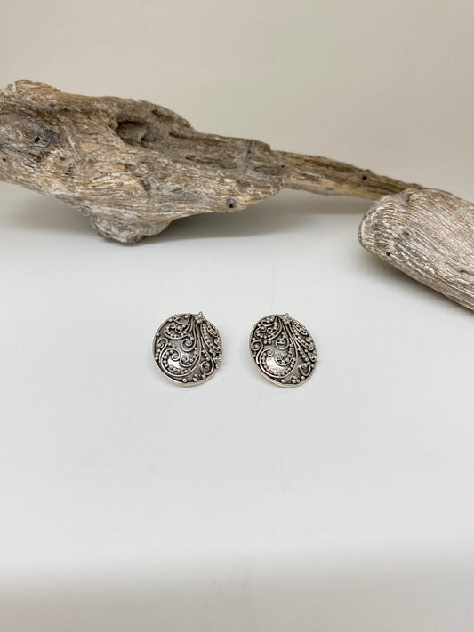 Boucles à clips Argent 925  Fait main par Artisans de l'Indonésie Mireille Larbi