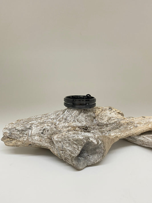 Bague en Acier inoxydable, dessinée par Arz Steel Montréal AS-R76
