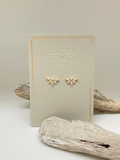 Boucles d'oreille Corsage Posts, dessinée à Vancouver 1sp20001-gld Lovers Tempo