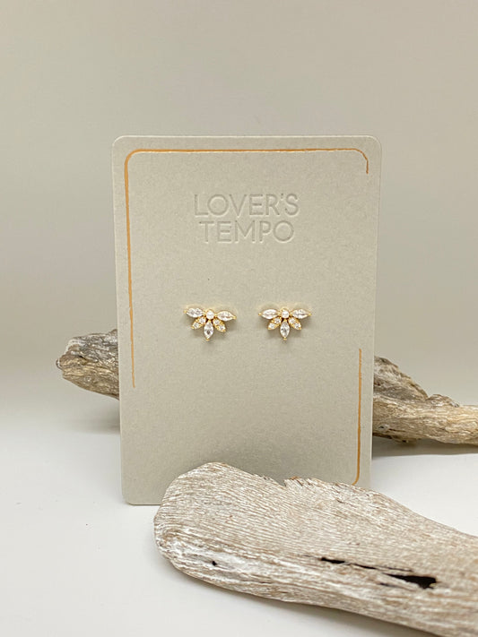 Boucles d'oreille Corsage Posts, dessinée à Vancouver 1sp20001-gld Lovers Tempo