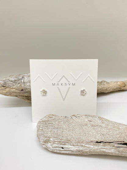 Boucles d'oreilles Daisy Argent 925 Fait main à Montréal