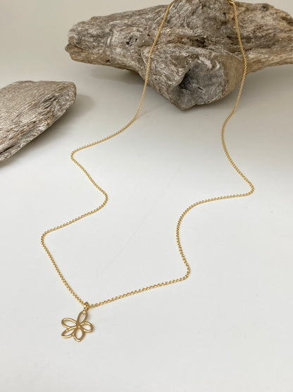 Daisy necklace Or carats Fait à la main à Montréal Collier Marguerite Camillette