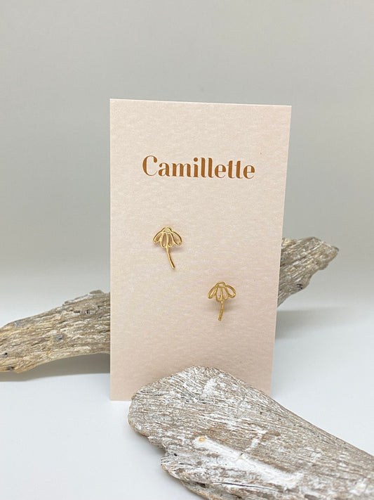 Boucle Tournesol Goldfill Fait à la main à Montréal Camillette C-E-BYGP14-SE-5