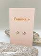 Boucle Paisley & Perle Fait à la main à Montréal  Camillette
