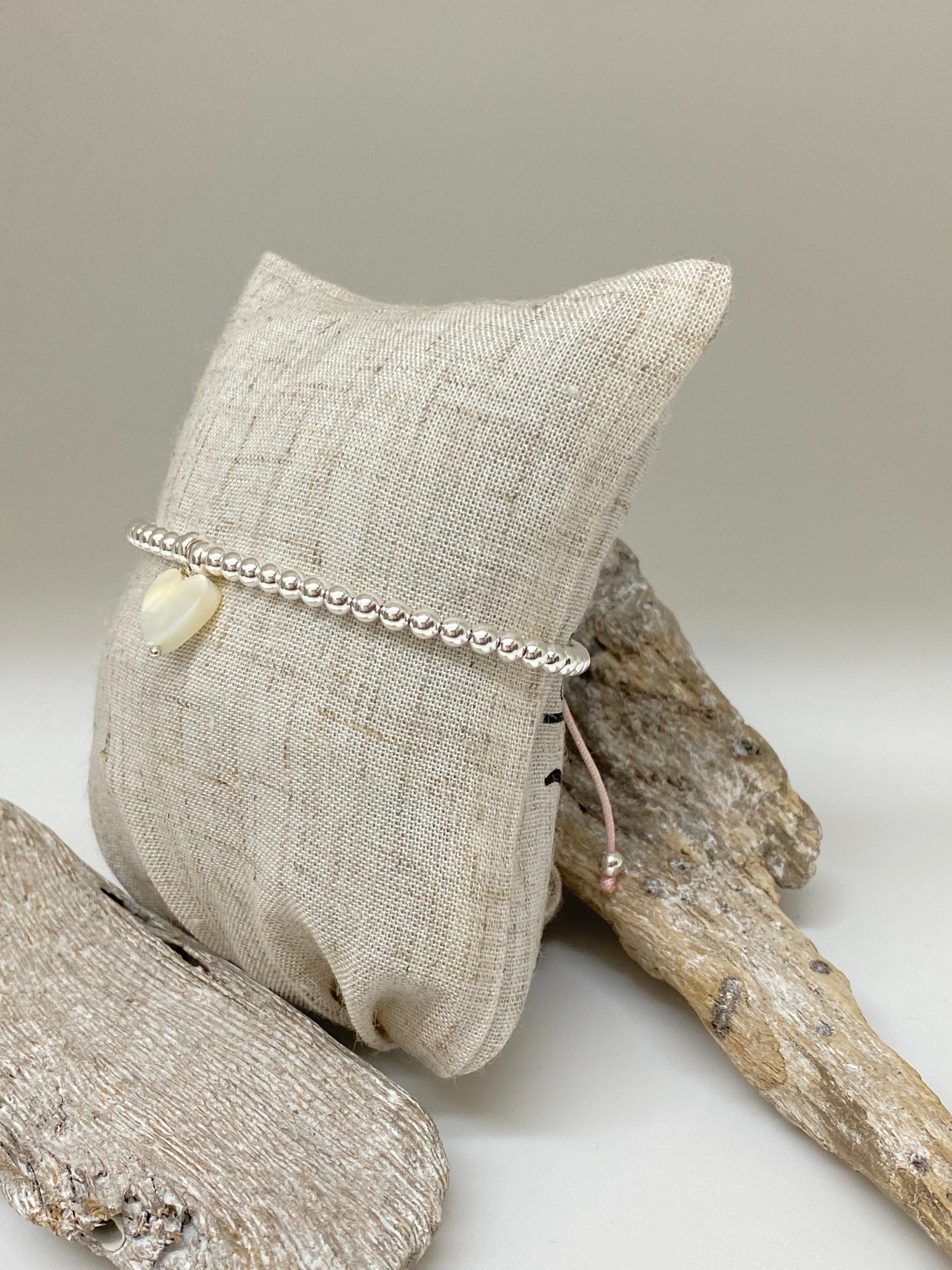 Bracelet Argent Fait à la main à Montréal bkbglow-ro Beblue Montréal