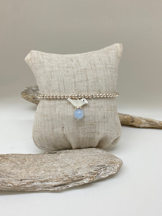 Bracelet Argent Fait à la main à Montréal bkbglow Beblue Montréal