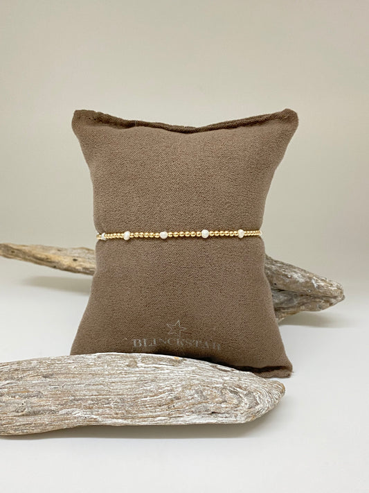 Bracelet Goldfill & Perles fait à la main à Amsterdam 212a26 Blinckstar