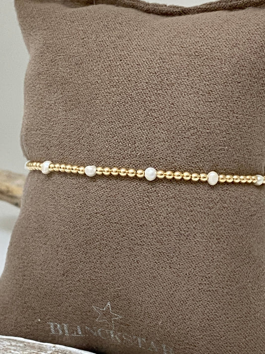 Bracelet Goldfill & Perles fait à la main à Amsterdam 212a26 Blinckstar