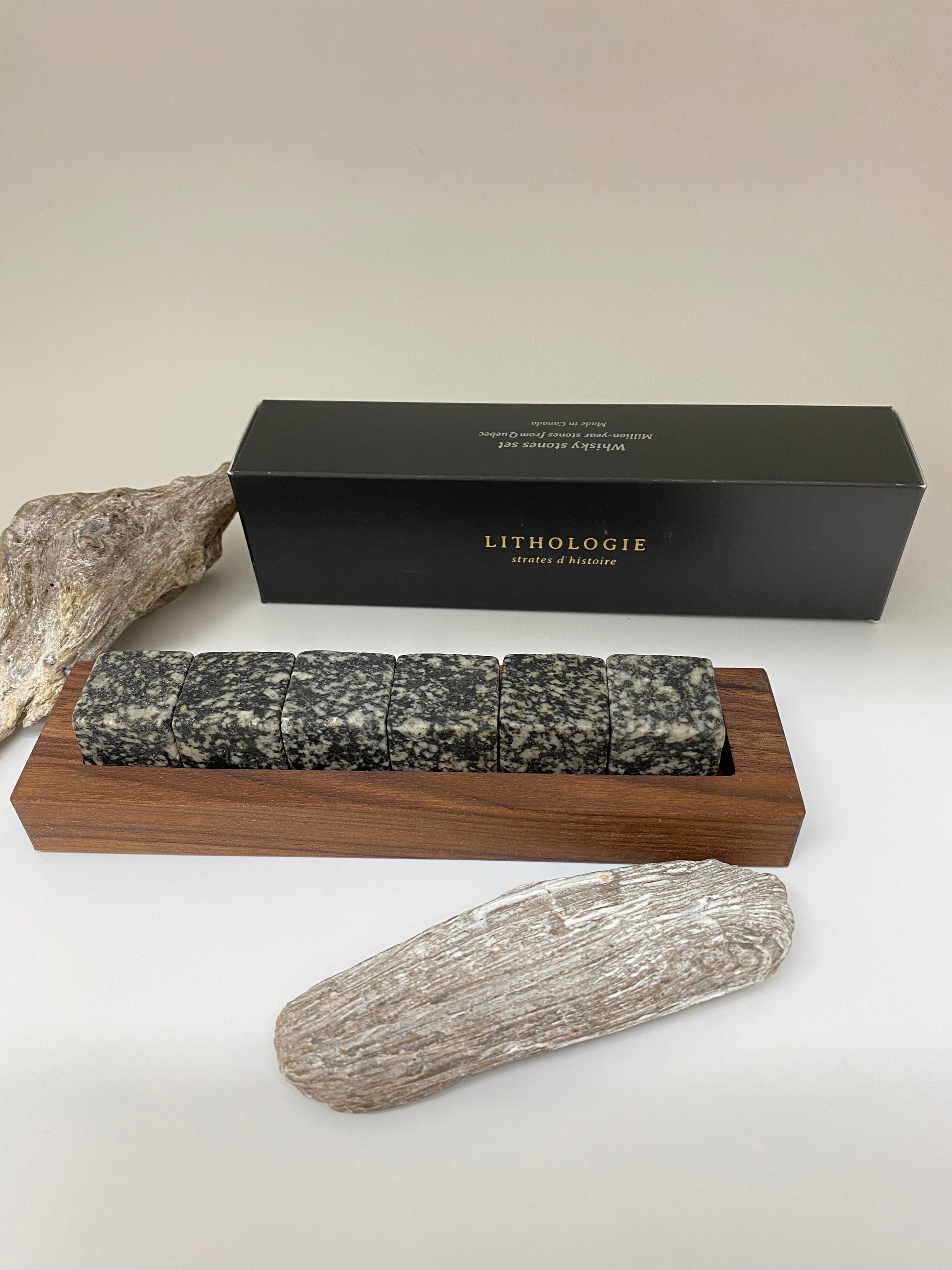 Pierre à Whisky Gabbro Fait main au Québec Lithologie