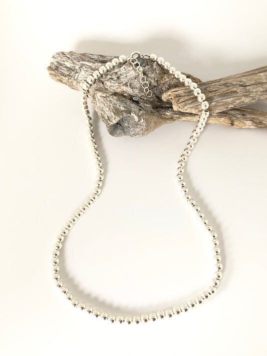Collier Boules en Argent 925 Artisans Thaïlande C1008 DSA