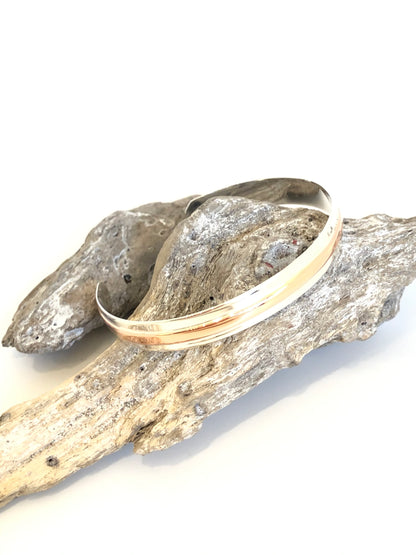 Bracelet Argent et Cuivre Shape B_Sha31 Claudine Moncion Montréal