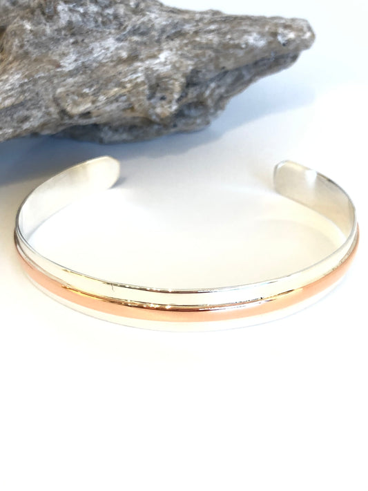 Bracelet Argent et Cuivre Shape B_Sha31 Claudine Moncion Montréal
