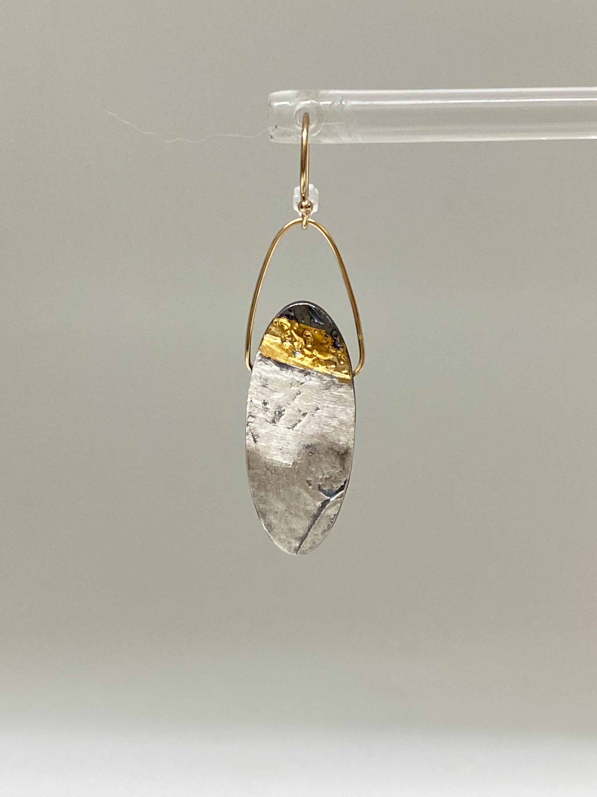 Boucles Tipping point 925&Or fait main en Ontario E-T6 Air & Earth Design