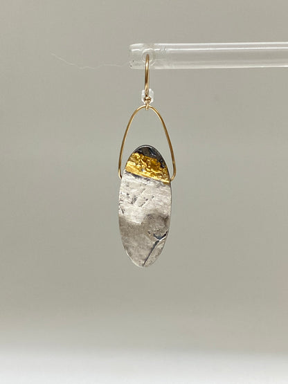 Boucles Tipping point 925&Or fait main en Ontario E-T6 Air & Earth Design