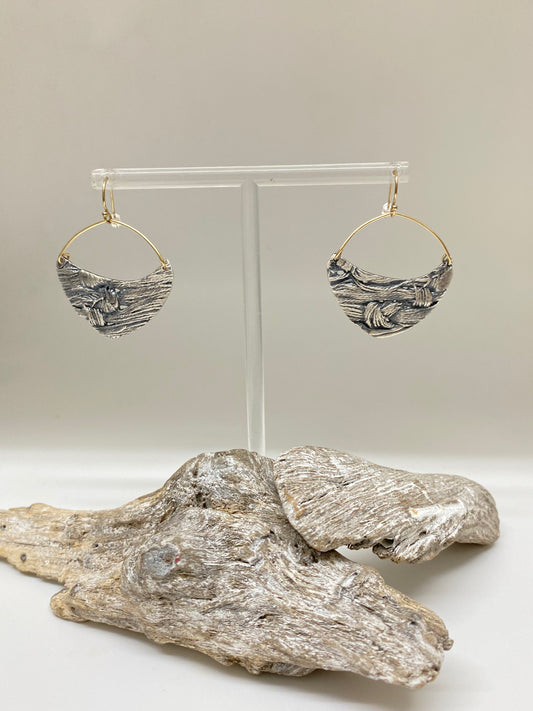 Boucles Love knot 925 & Or fait main en Ontario Love knot Air & Earth Design
