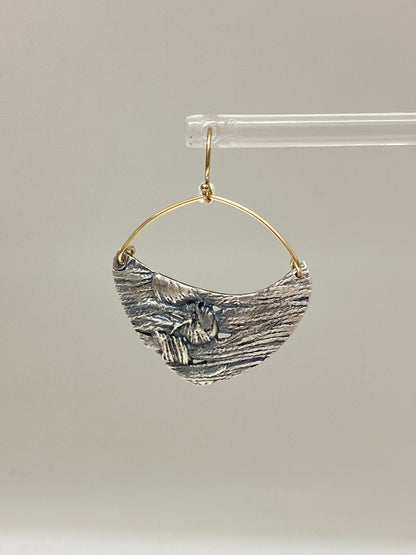 Boucles Love knot 925 & Or fait main en Ontario Love knot Air & Earth Design