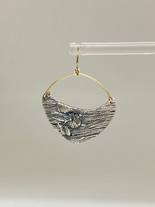 Boucles Love knot 925 & Or fait main en Ontario Love knot Air & Earth Design