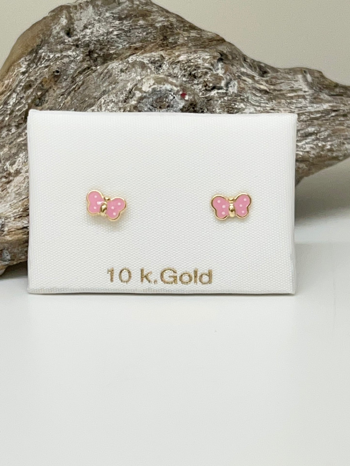 Boucles Papillon Fait à la main en Italie 2068-rose Lune Argent  Espagne