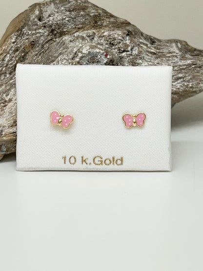 Boucles Papillon Fait à la main en Italie 2068-rose Lune Argent  Espagne