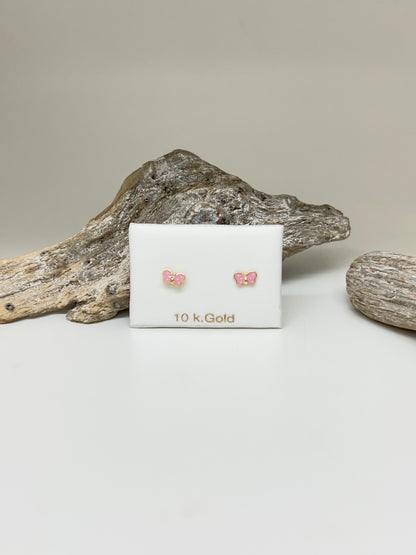 Boucles Papillon Fait à la main en Italie 2068-rose Lune Argent  Espagne