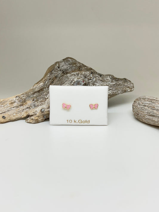 Boucles Papillon Fait à la main en Italie 2068-rose Lune Argent  Espagne