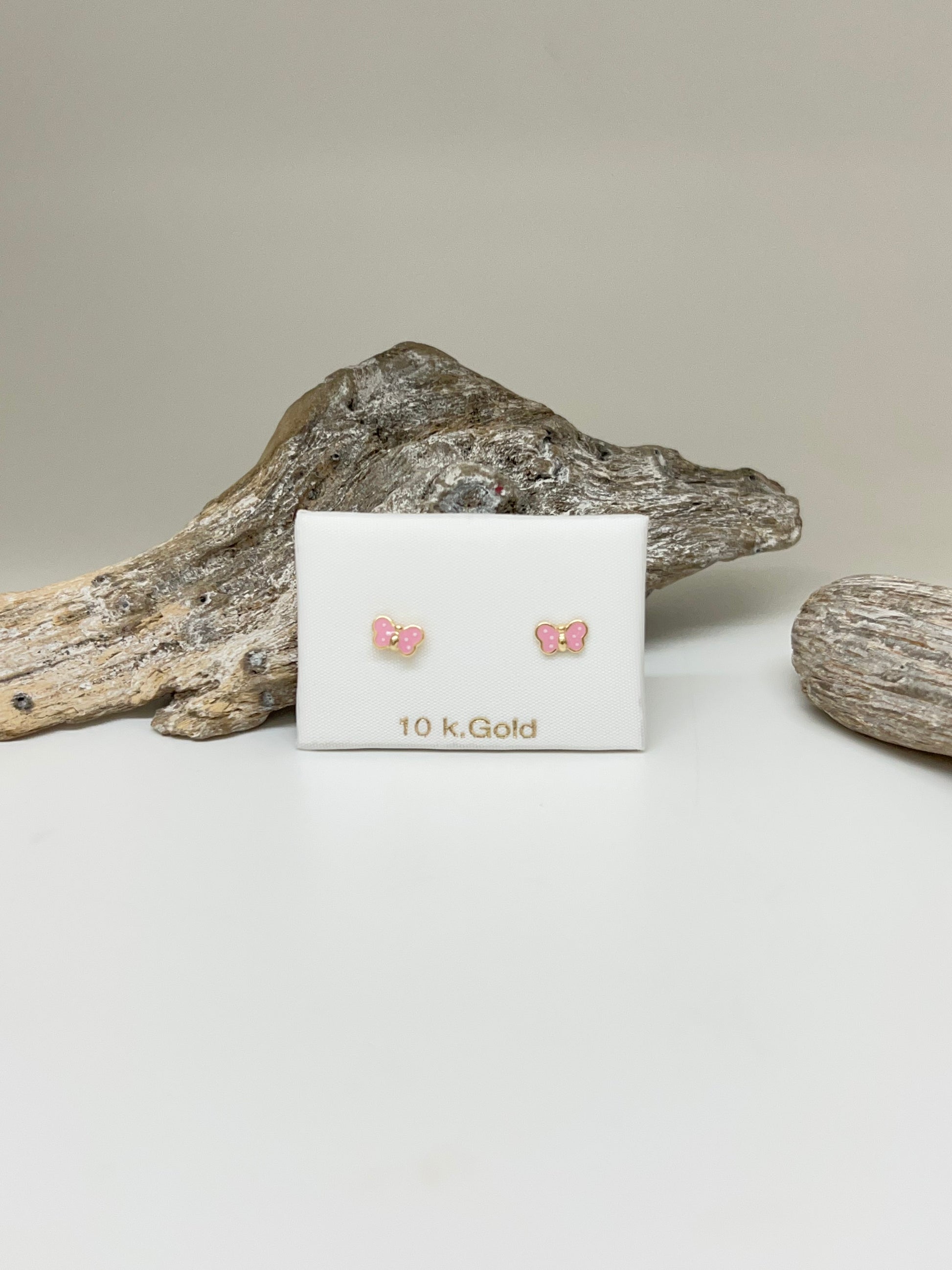 Boucles Papillon Fait à la main en Italie 2068-rose Lune Argent  Espagne