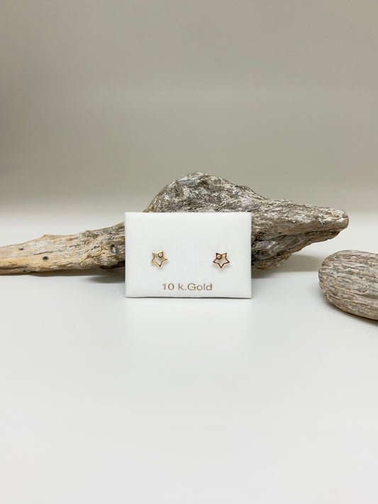 Boucles Étoile Zircon Fait à la main en Espagne 3044 Lune Argent  Espagne